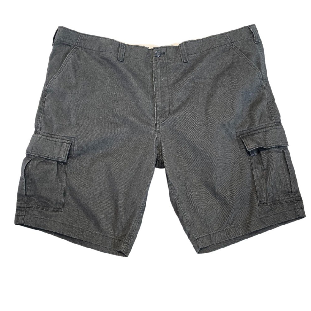 Eddie Bauer Cargo Shorts Mens‎ 46 Charcoal Gray Twill Utility Gorpcore Hiking